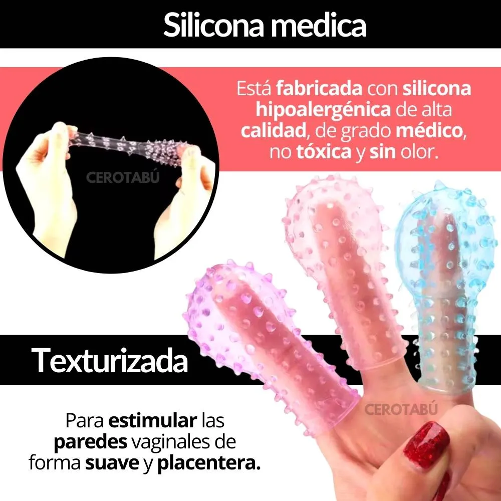 Funda Para Dedos Masturbador Vaginal